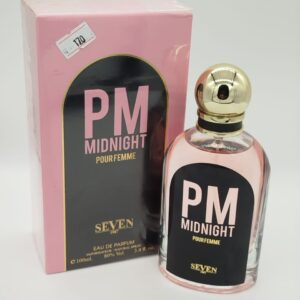 عطر PM Midnight Pour Femme: عطر أنثوي ساحر يجمع بين الأناقة والجاذبية. تركيبته الفريدة تجعله مثاليًا للمناسبات الخاصة والليالي الرومانسية. يتميز برائحة فواحة زهرية خشبية تدوم طويلاً.