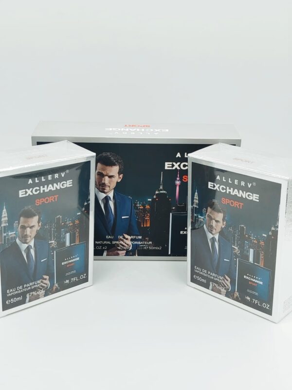 انطلق في يومك بنشاط وحيوية مع عطر ALLERV® EXCHANGE SPORT، العطر الذي يمنحك إحساسًا بالانتعاش والطاقة والانطلاق. مزيجٌ فريدٌ من النفحات العطرية، يأخذك في رحلةٍ إلى عالمٍ من الحيوية والنشاط.