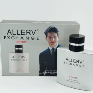 انطلق في يومك بنشاط وحيوية مع عطر ALLERV® EXCHANGE SPORT، العطر الذي يمنحك إحساسًا بالانتعاش والطاقة والانطلاق. مزيجٌ فريدٌ من النفحات العطرية، يأخذك في رحلةٍ إلى عالمٍ من الحيوية والنشاط.