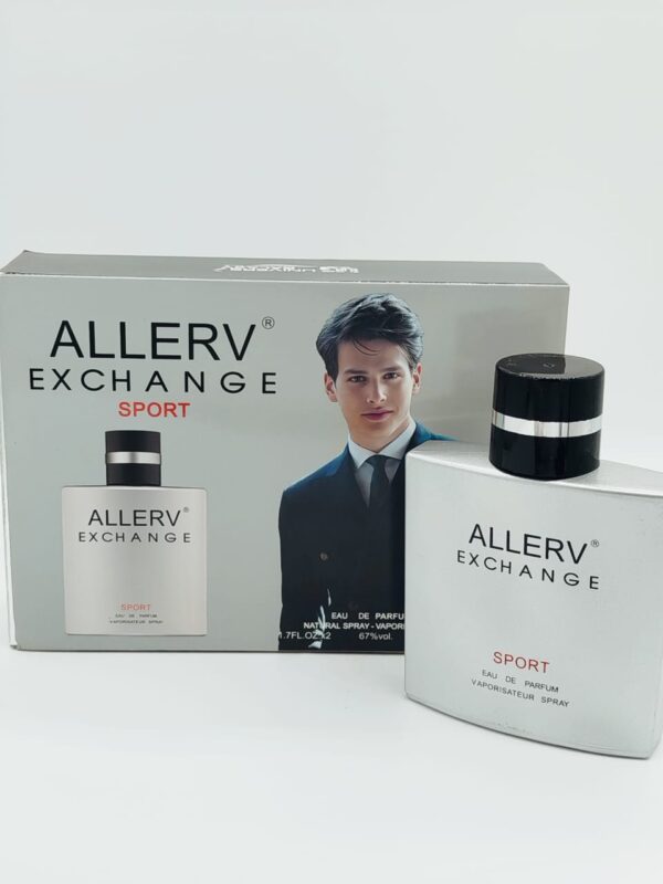 انطلق في يومك بنشاط وحيوية مع عطر ALLERV® EXCHANGE SPORT، العطر الذي يمنحك إحساسًا بالانتعاش والطاقة والانطلاق. مزيجٌ فريدٌ من النفحات العطرية، يأخذك في رحلةٍ إلى عالمٍ من الحيوية والنشاط.