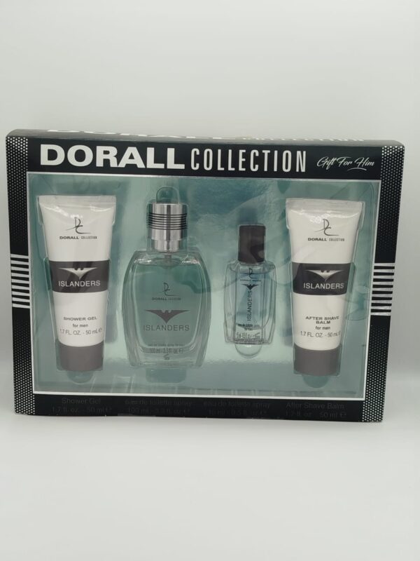 فاجئ من تحب مع مجموعة "Dorall Collection Islanders" الأنيقة، المصممة خصيصًا للرجل العصري الذي يقدر الأناقة والتميز. هذه المجموعة الفاخرة تجمع بين عطرين مميزين ومنتجات عناية شخصية عالية الجودة، لتمنح تجربة لا مثيل لها من الانتعاش والأناقة.